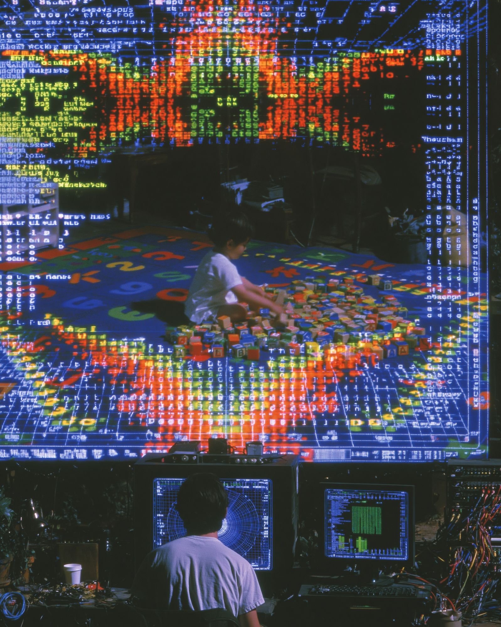 Retro Cyber Lab Poster. poster detail