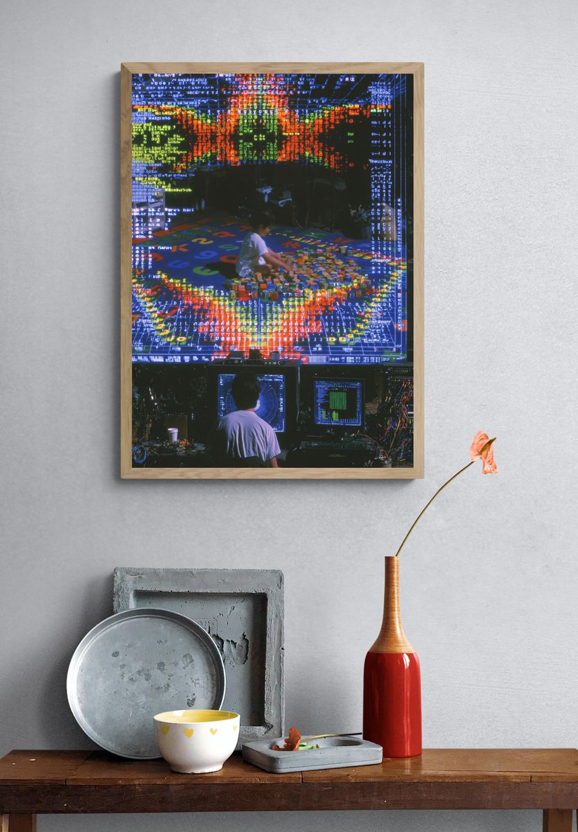 Retro Cyber Lab Poster. — room view 3