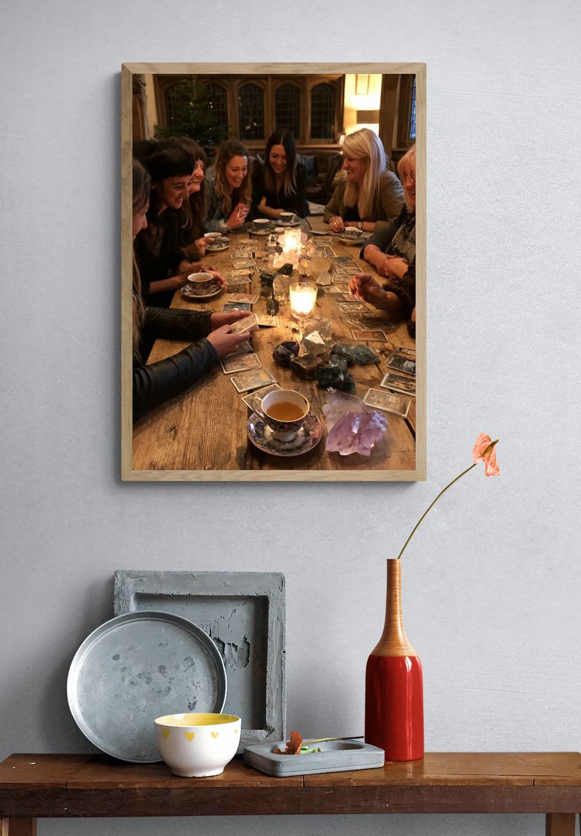 Crystal Tea Circle Photography Poster. — room view 3