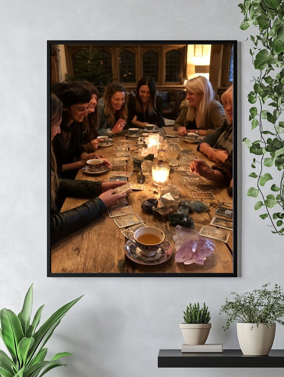 Crystal Tea Circle Photography Poster. — room view 4