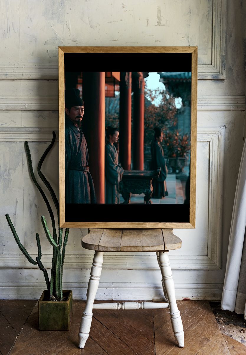 Ancient Courtyard Drama Poster. room preview