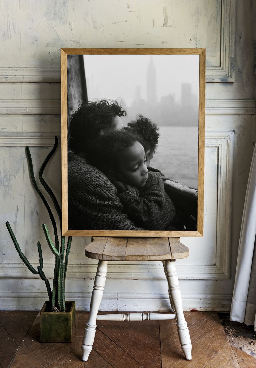 Foggy River Family Portrait Print. — room view 1