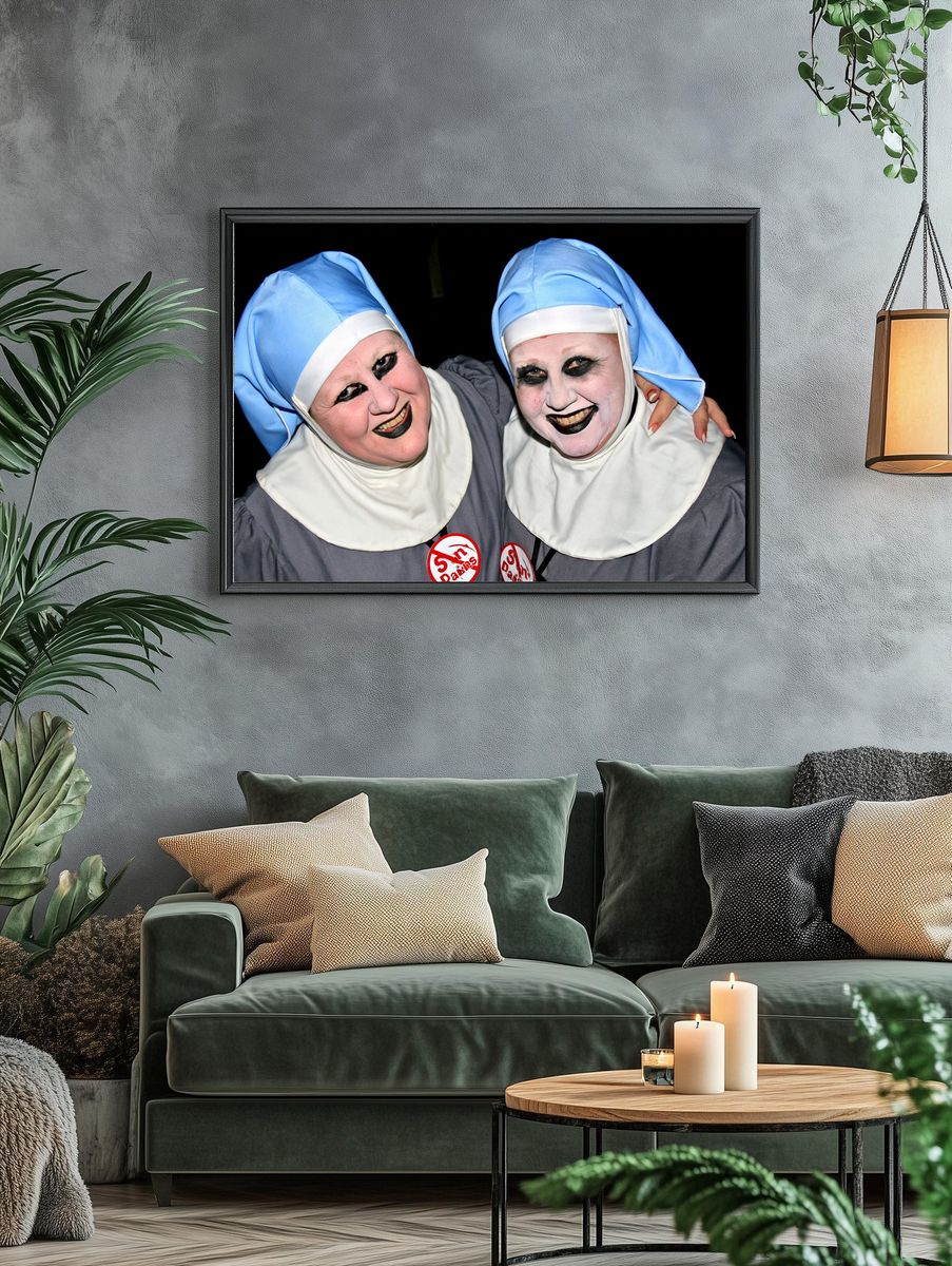 Twisted Nuns Portrait Poster. — room view 4