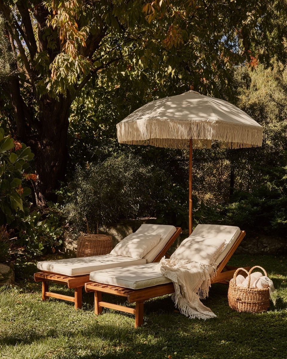 Boho Garden Lounge Photography Poster. poster detail