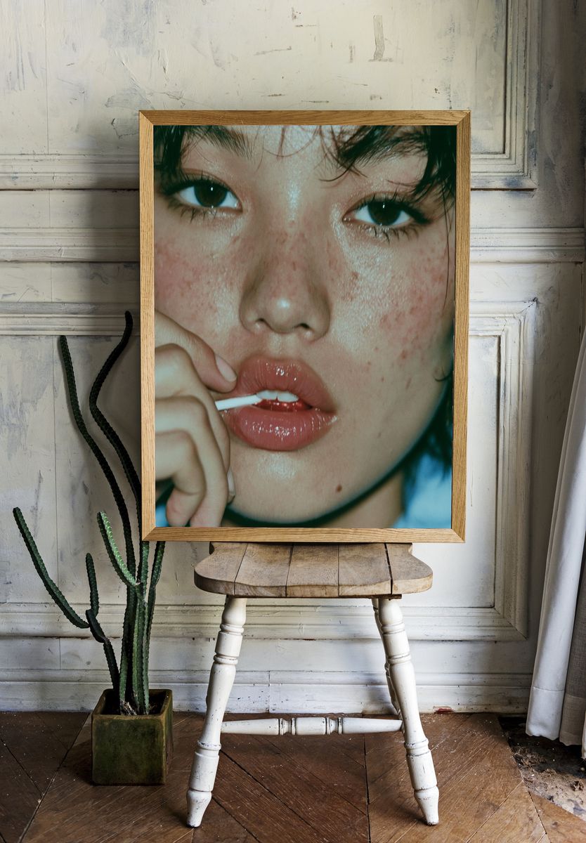 Moody Portrait Photography Poster. — room view 1