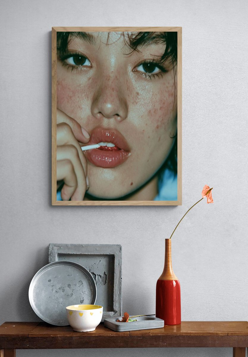 Moody Portrait Photography Poster. — room view 3