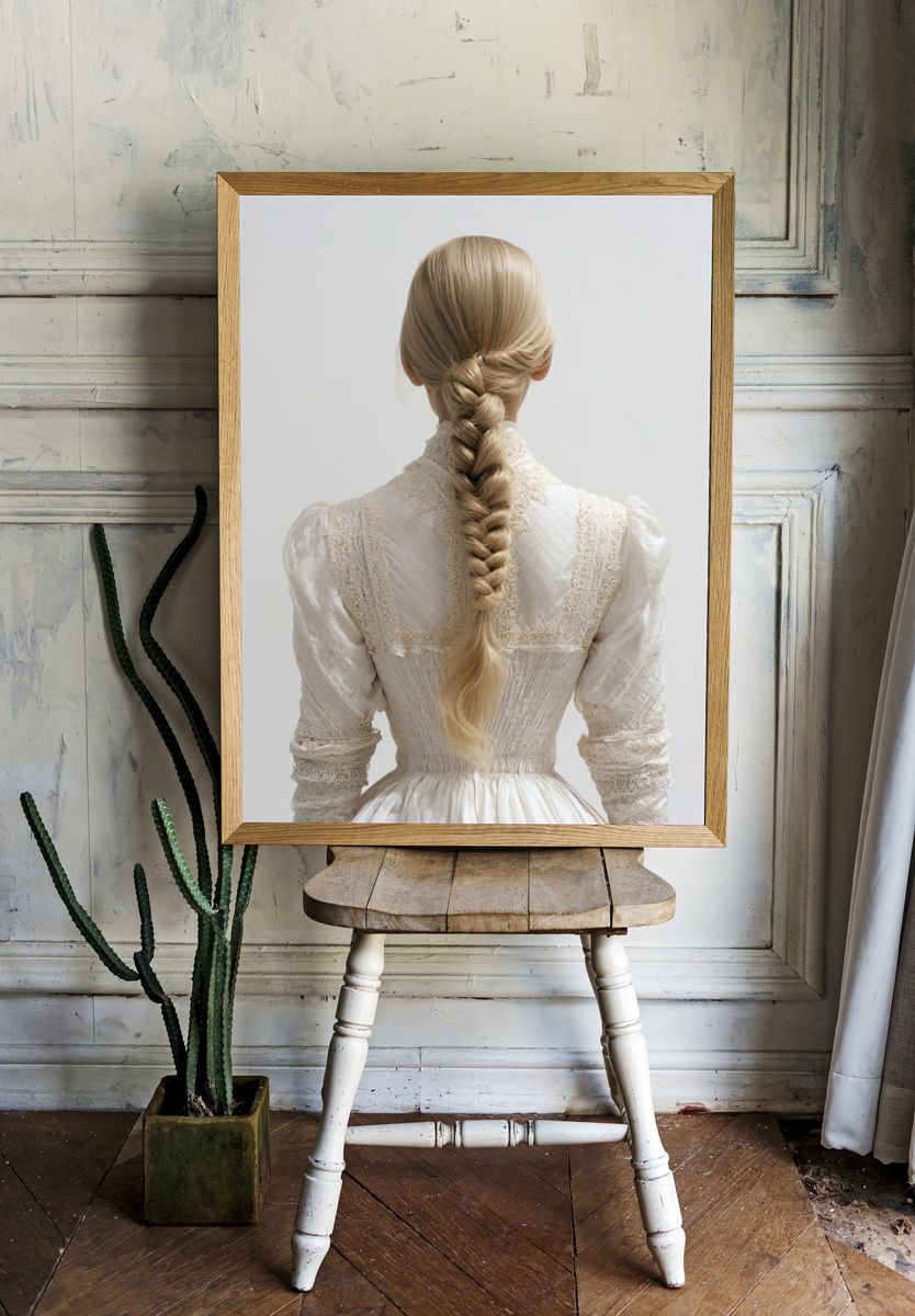 Braided Portrait Photography Poster. room preview