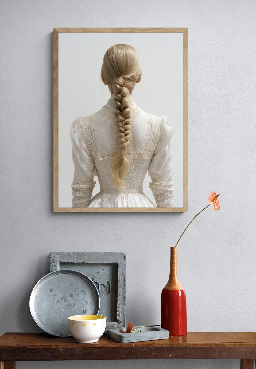 Braided Portrait Photography Poster. — room view 3