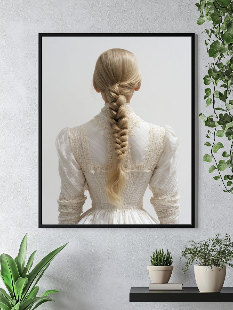 Braided Portrait Photography Poster. — room view 4