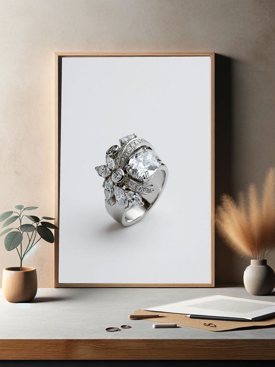 Diamond Ring Photography Poster. — room view 2