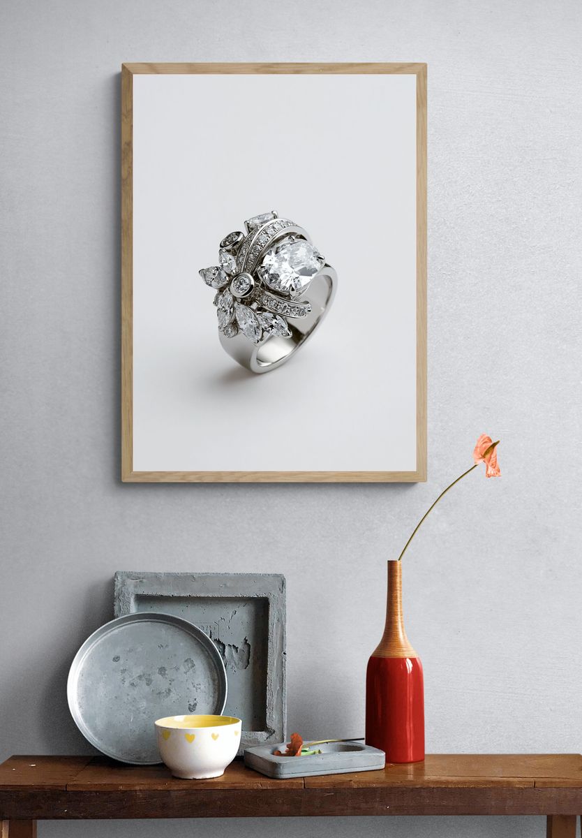 Diamond Ring Photography Poster. — room view 3
