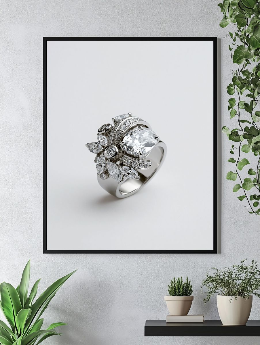 Diamond Ring Photography Poster. — room view 4