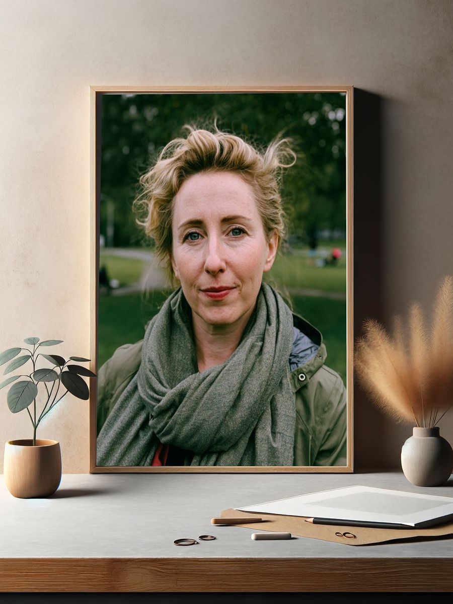 Woman Portrait Photography Poster. — room view 2