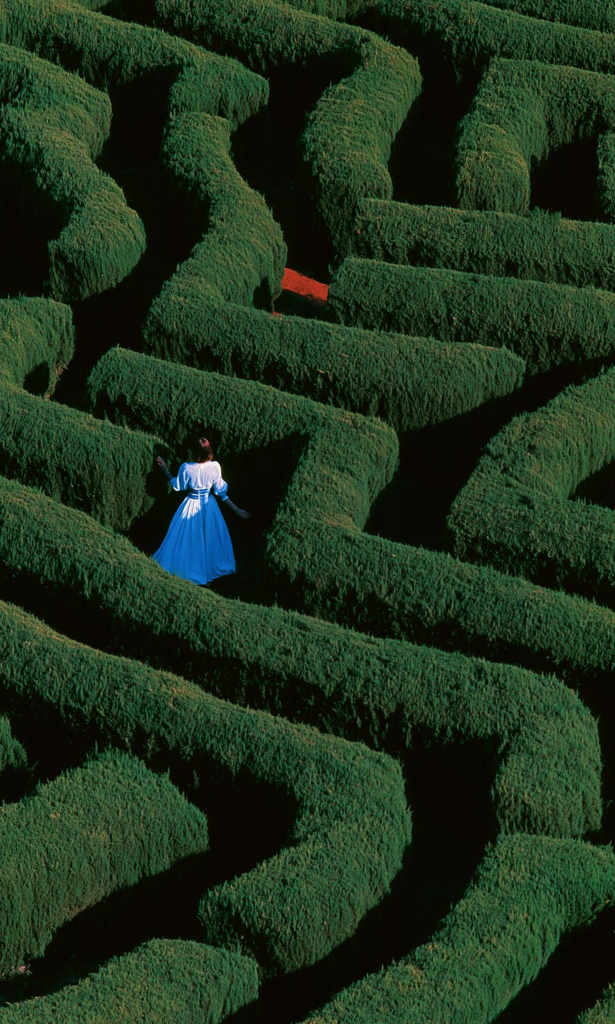 Surreal Maze Woman Photography Poster. poster — photography art