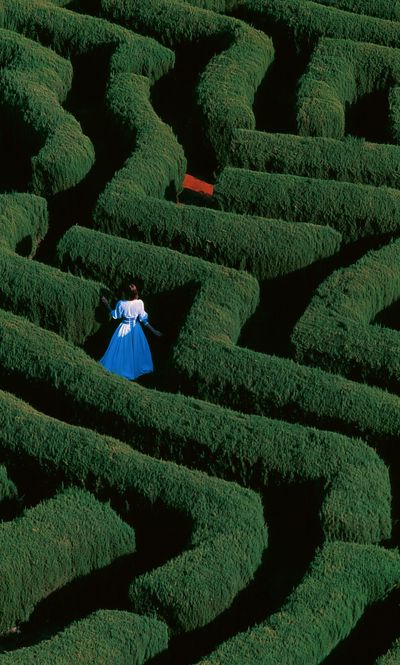 Surreal Maze Woman Photography Poster.