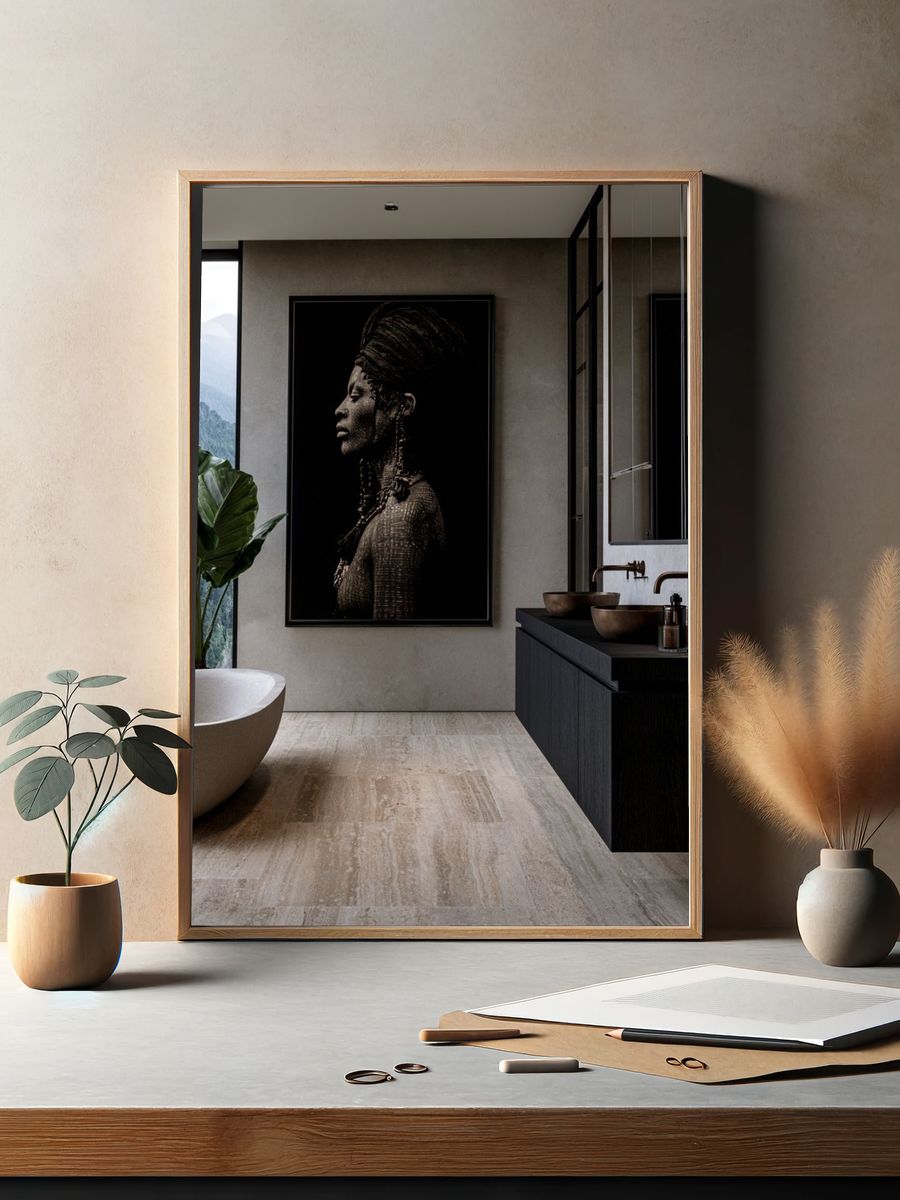 African Woman Portrait Photography Poster. — room view 2