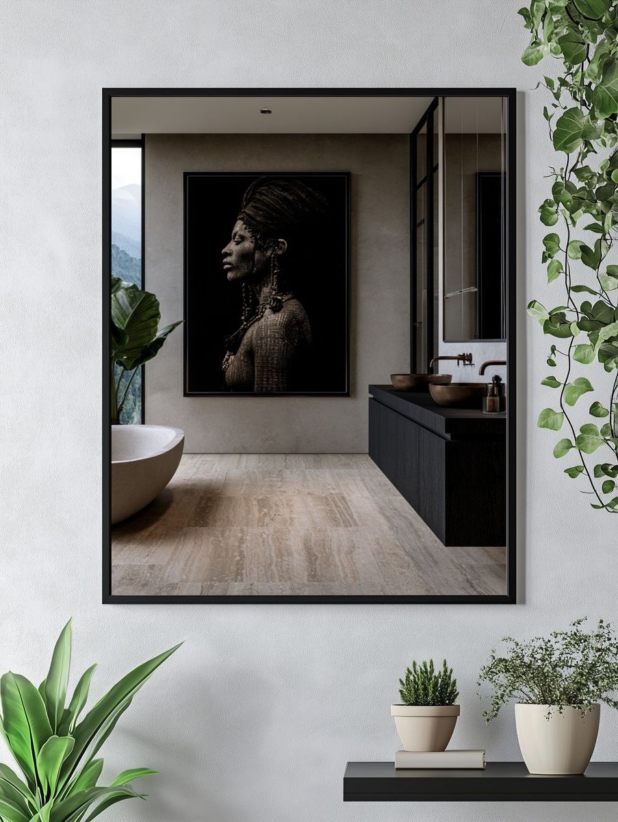 African Woman Portrait Photography Poster. — room view 4