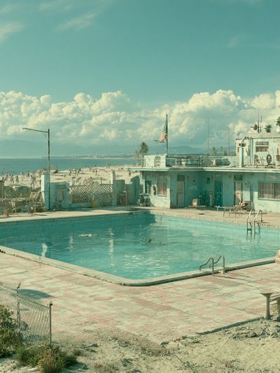 Retro Beach Motel Pool Poster.