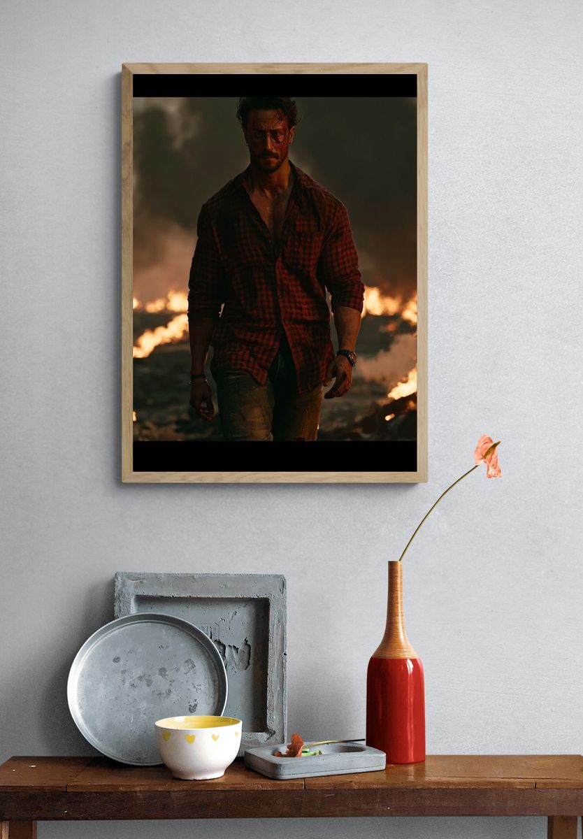 Intense Cinematic Man Poster. — room view 3
