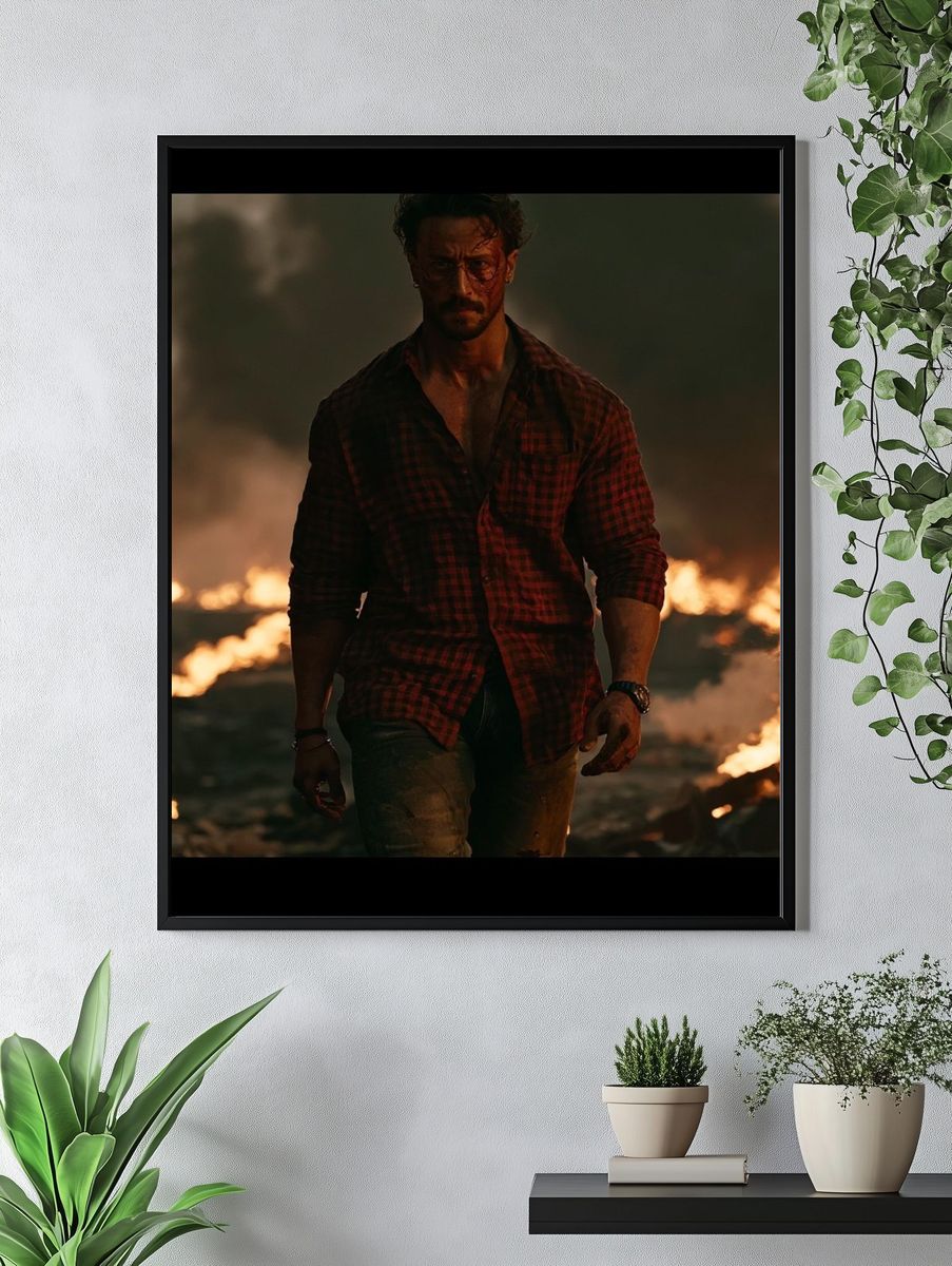Intense Cinematic Man Poster. — room view 4