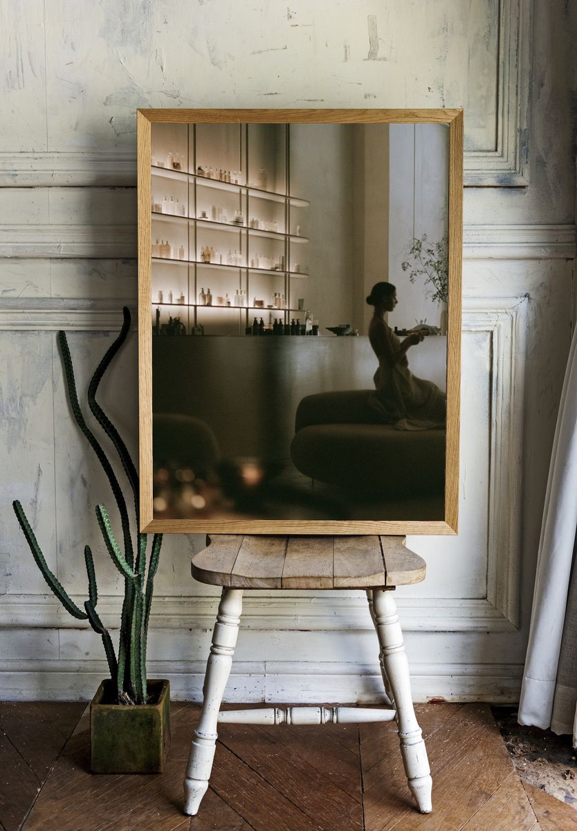 Serene Spa Interior Photography Poster. room preview