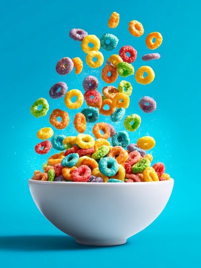 Colorful Cereal Bowl Photography Poster. poster