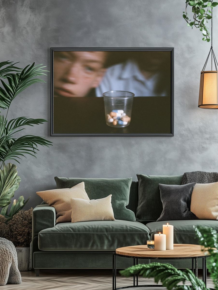 Blurred Pills Still Life Poster. — room view 4