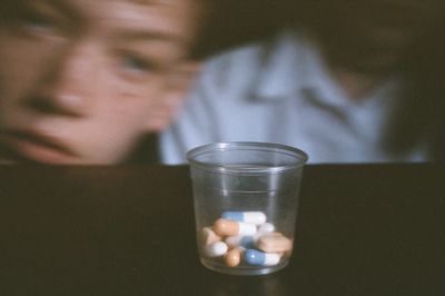 Blurred Pills Still Life Poster.