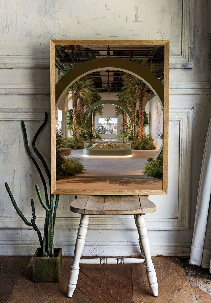 Palm Atrium Interior Photography Poster. room preview