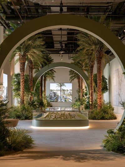 Palm Atrium Interior Photography Poster.