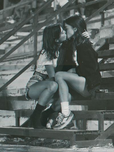 Urban Kiss Black-White Poster.