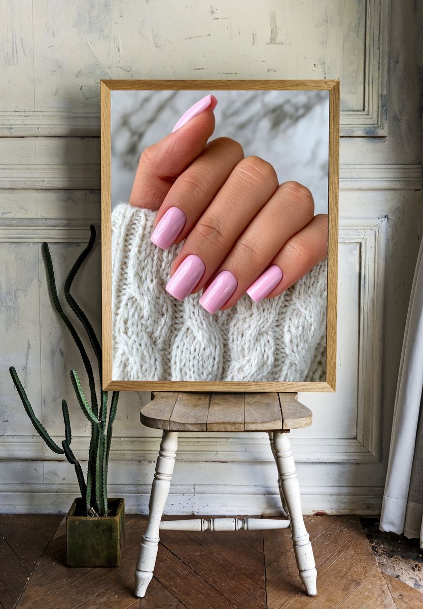 Pink Manicure Photography Poster. room preview