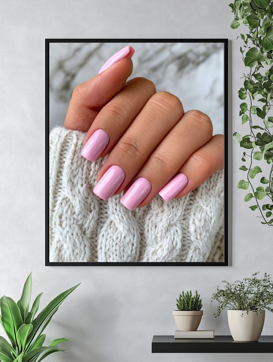 Pink Manicure Photography Poster. — room view 4