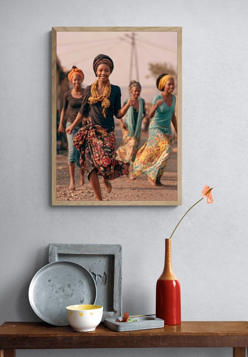 Joyful Village Dance Photography Poster. — room view 3