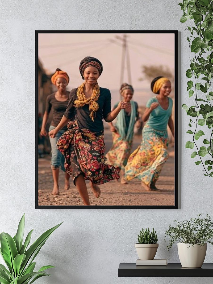 Joyful Village Dance Photography Poster. — room view 4