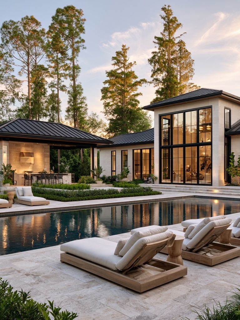 Modern Luxury Villa Photography Poster. poster detail