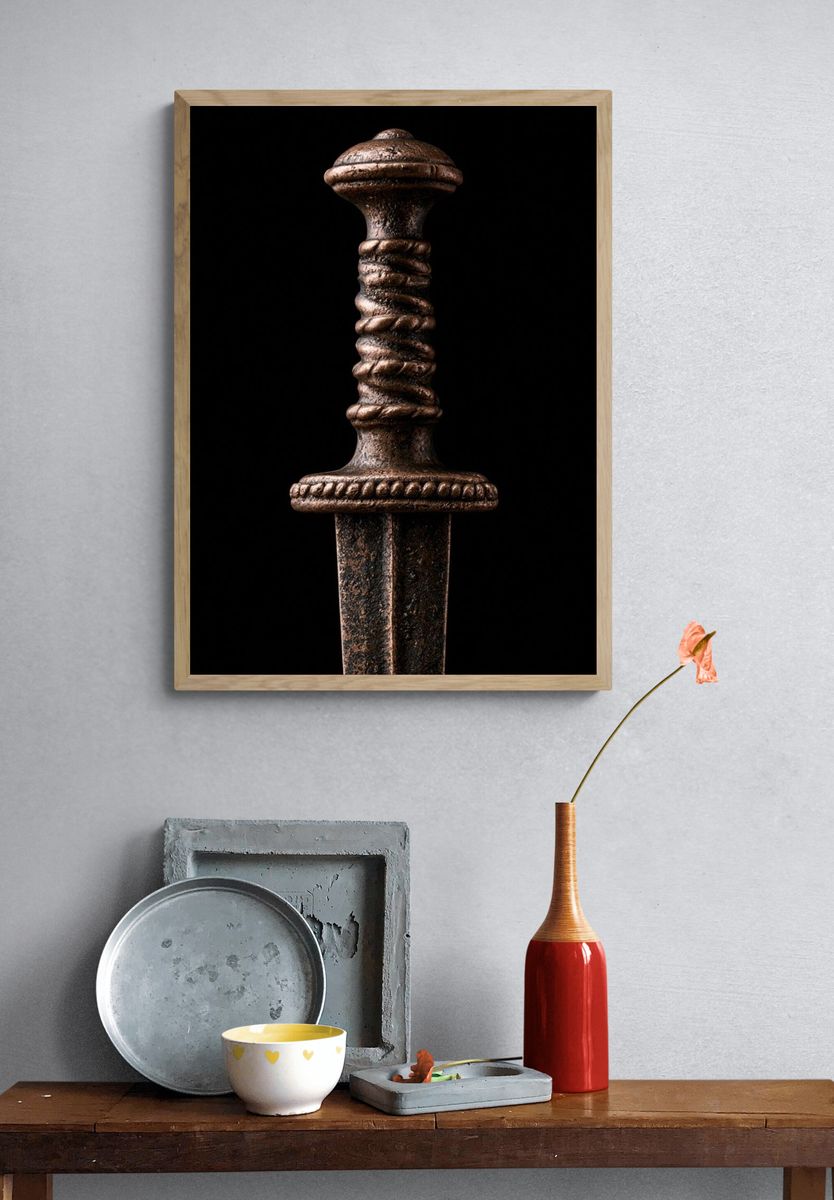 Antique Dagger Photography Print. — room view 3
