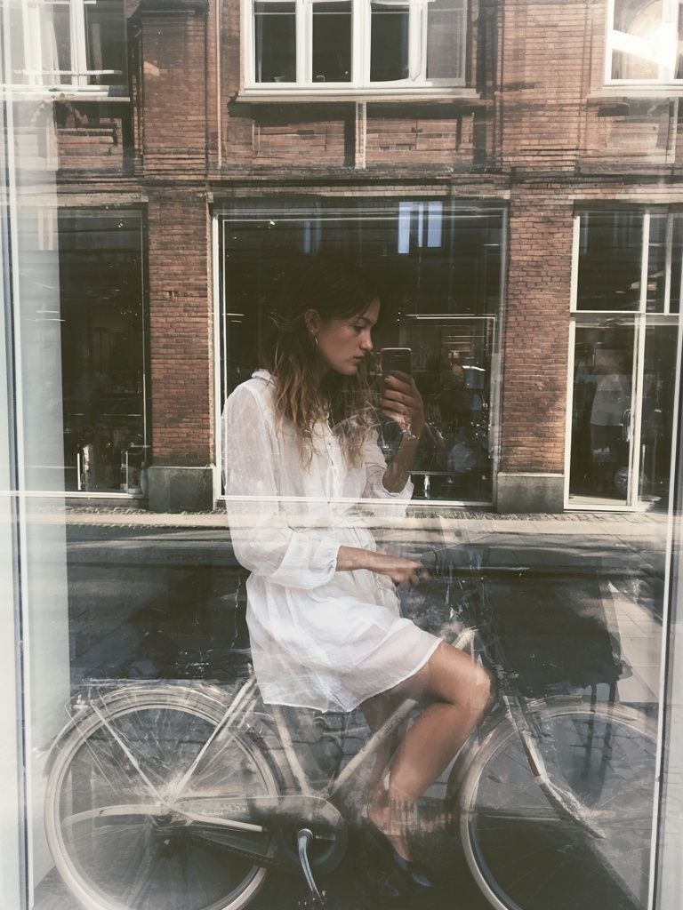 Urban Bicycle Reflection Photography Poster. poster — photography art