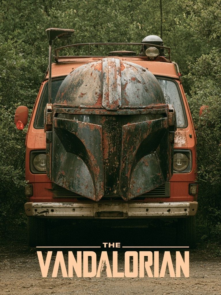 The Vandalorian Vintage Poster. poster detail