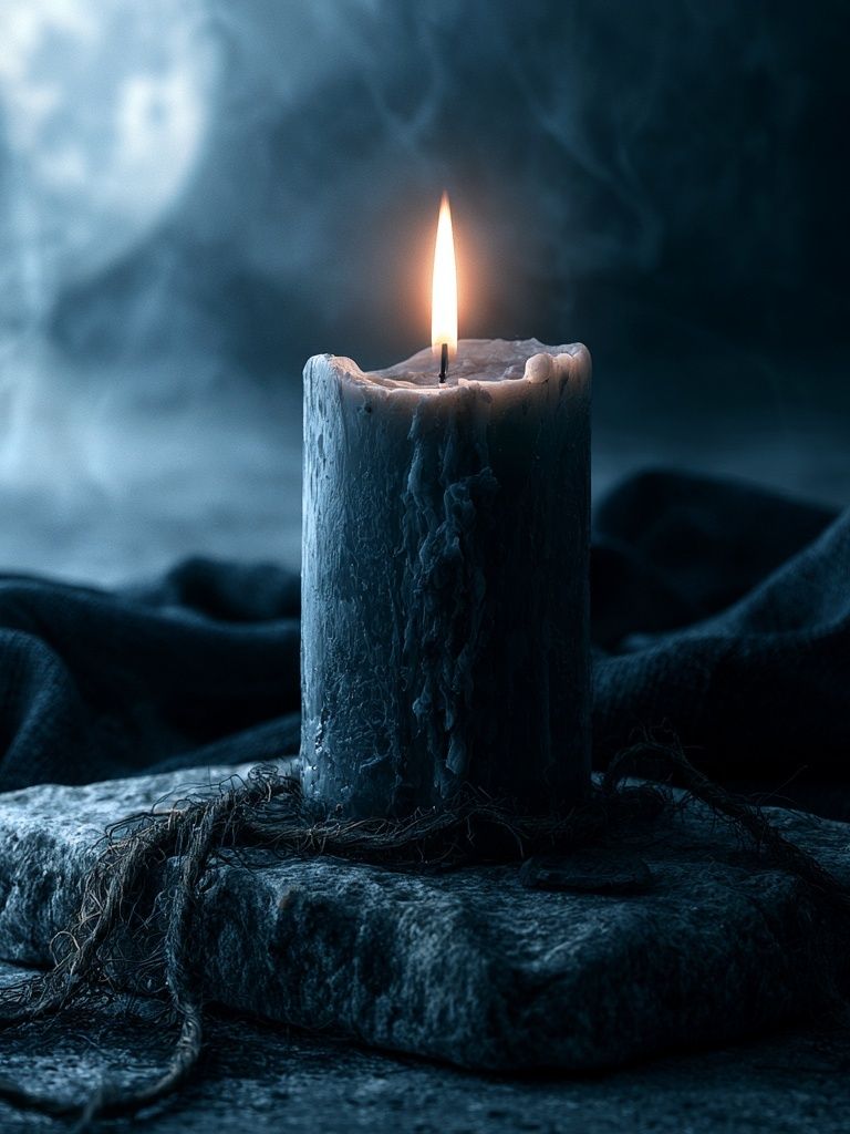 Moody Candle Still Life Poster. poster — photography art