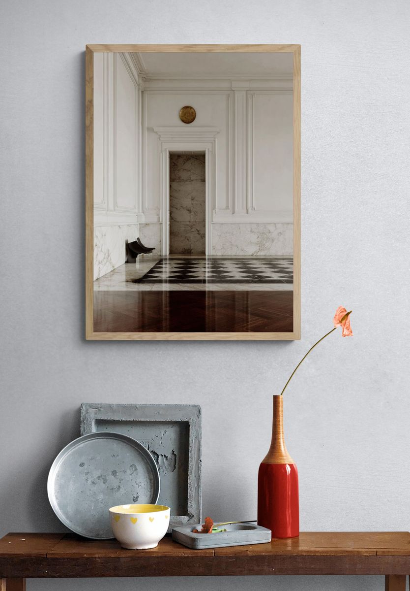 Marble Hallway Interior Photography Poster. — room view 3