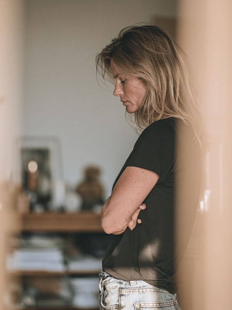 Contemplative Woman Portrait Print. poster — photography art