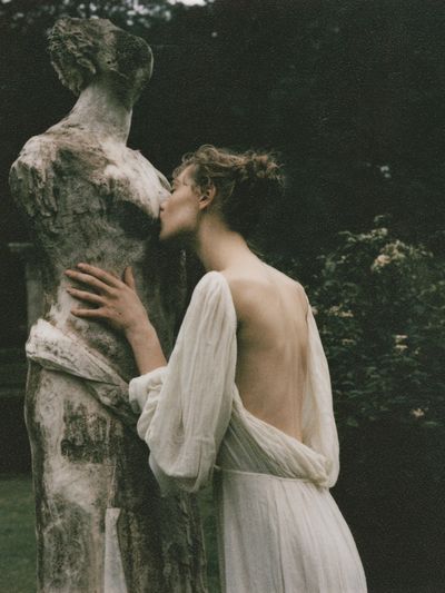 Classical Garden Embrace Photography Poster.
