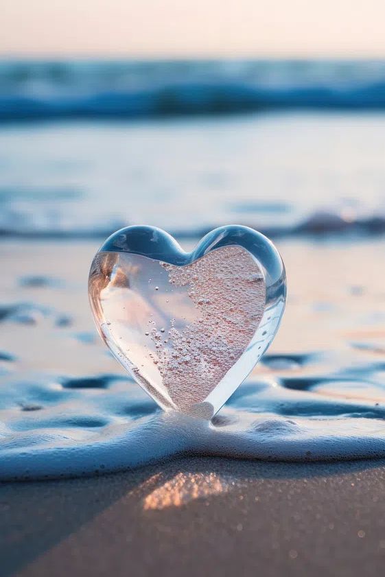 Heart in Water — Photography Print. poster — photography art
