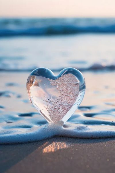 Heart in Water — Photography Print. poster