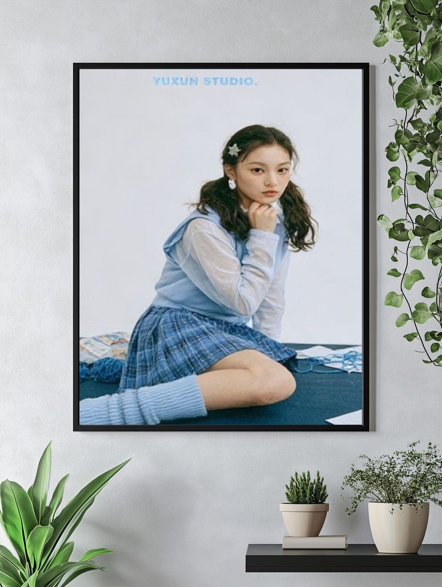 Blue Portrait Photography Poster. — room view 4
