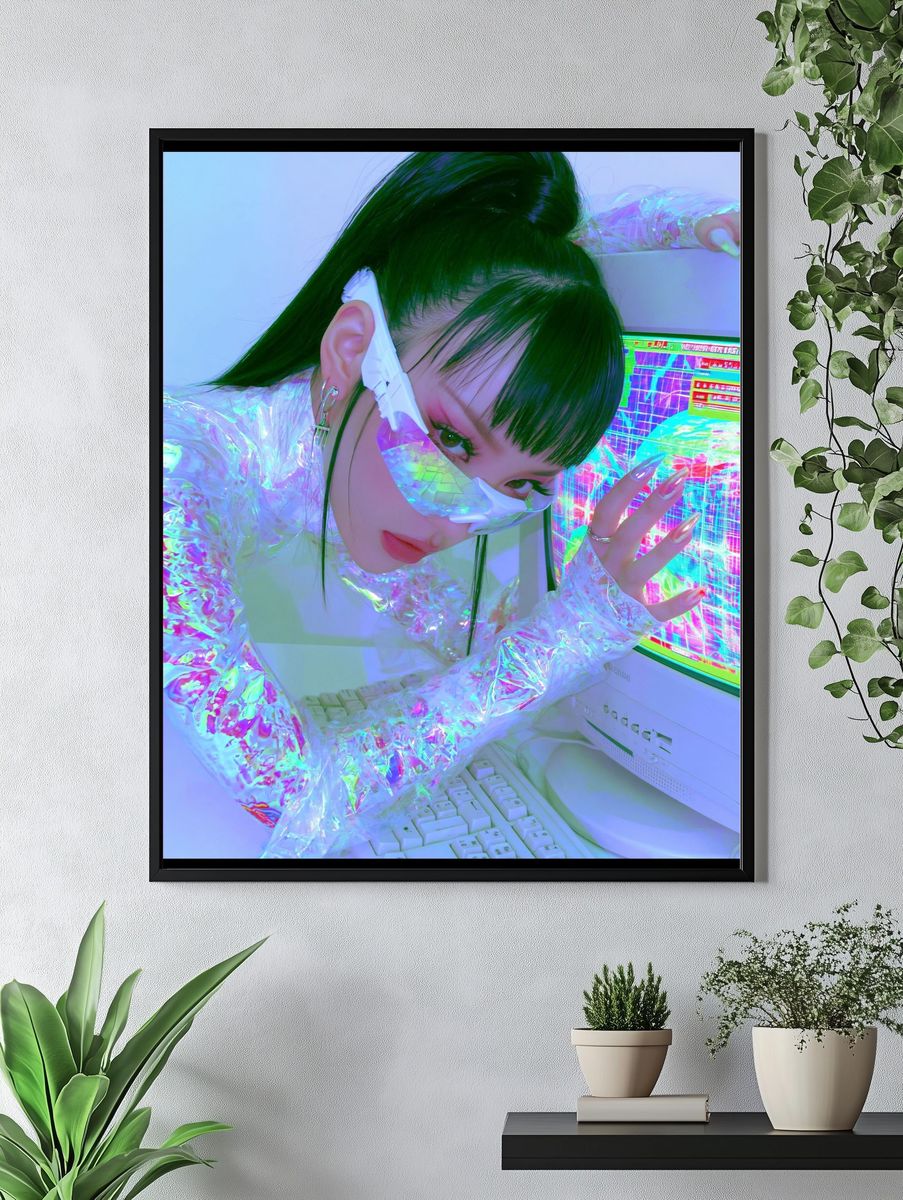 Cyberpunk Portrait Poster. — room view 4