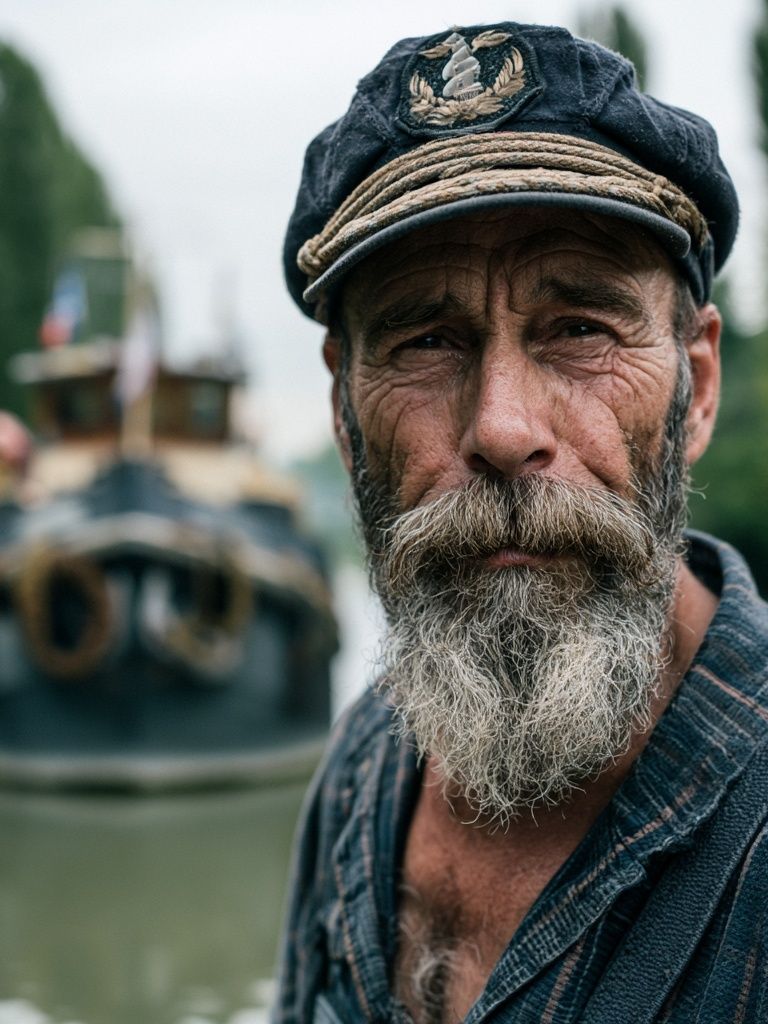 Weathered Sailor Portrait Poster. poster — photography art
