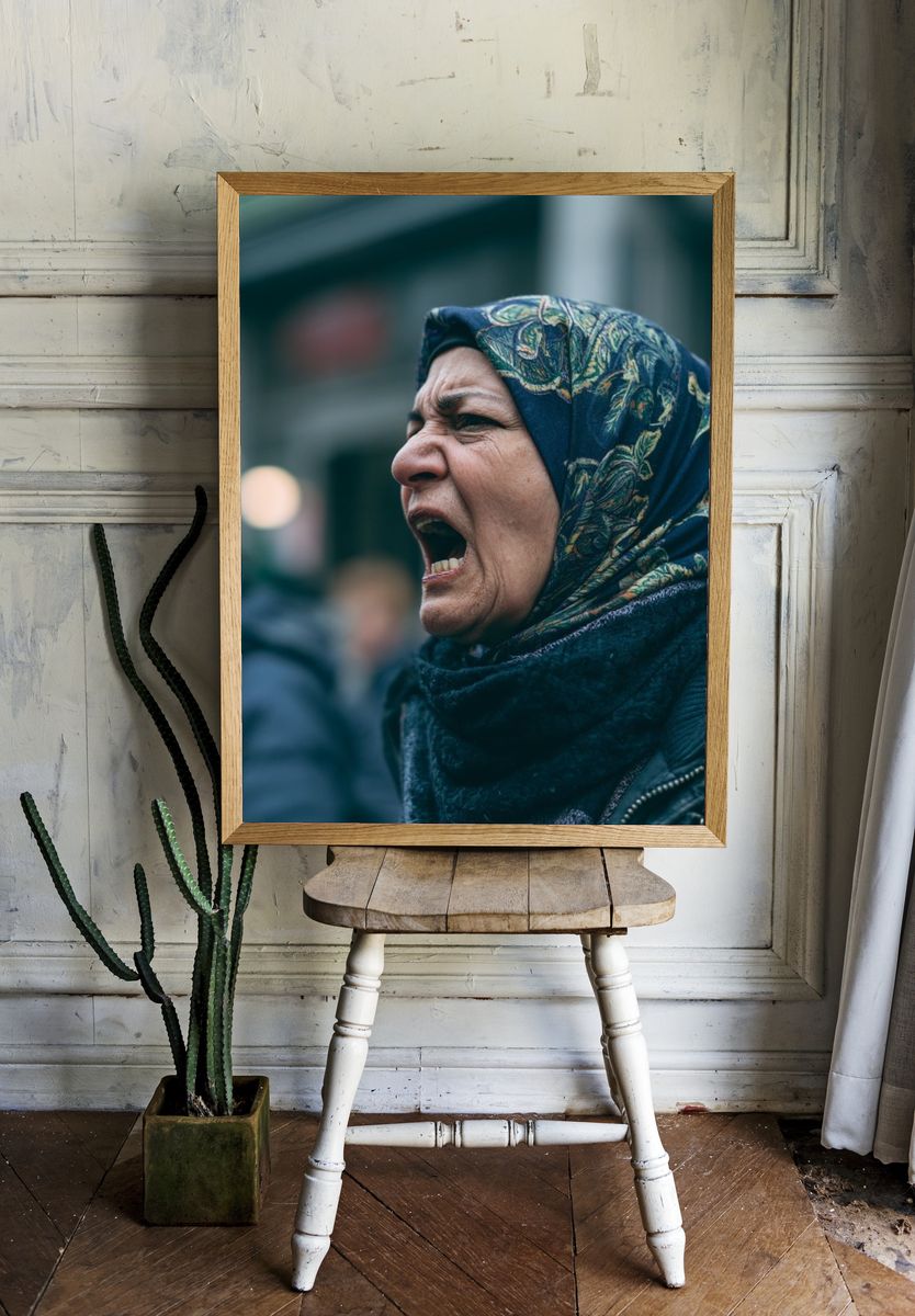 Street Portrait Photography Poster. — room view 1