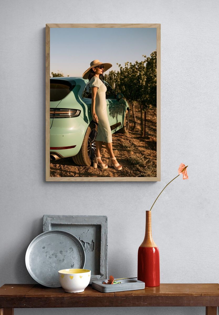 Luxury Car Fashion Photography Poster. — room view 3
